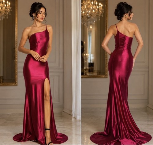 Formal one shoulder burgundy - formal,