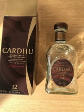 CARDHU-12y-EMPTY-MALT WHISKY BOTTLE + BOX- H.CUMMINGS- SPECIAL EDITION-RARE! VGC