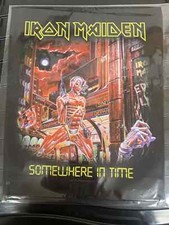 IRON MAIDEN SOMEWHERE IN TIME LARGE SIZE PRINTED SEW ON BACK PATCH OFFICIAL