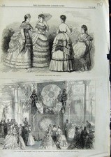 Original Old Antique Print