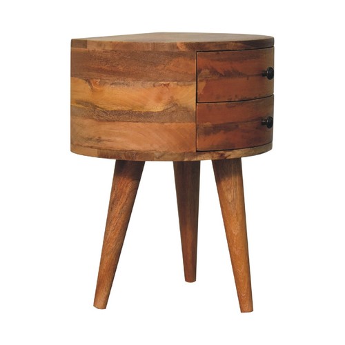 Solid wood drawer bedside - solid, 2-drawer