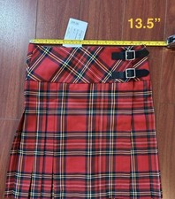 NWT Royal and Plaid brand Red