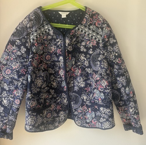 Monsoon navy quilted - quilted, boho