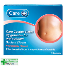 Care Cystitis Relief Cystocalm Granules Oral Solution Cranberry 6 Sachets