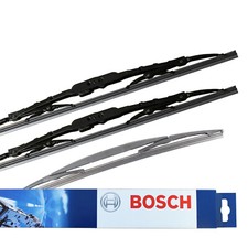 Bosch Superplus Wiper Blades For Honda Jazz MK3 Hatch Front & Rear Set