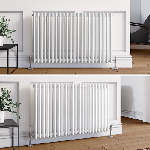 White traditional radiator - traditional,