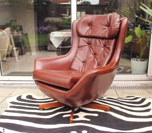 Mid century swivel egg chair - mid,