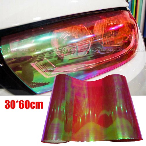 Red chameleon car - chameleon, headlight