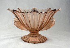 STS Abel Art Deco 1930's Glass Bird Centrepiece Bowl - Perfect