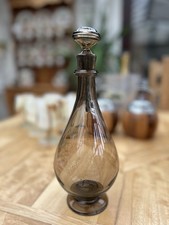 Art Deco smoked glass decanter