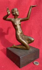Original Art Deco Female Dancer Spelter Figure   c.1930