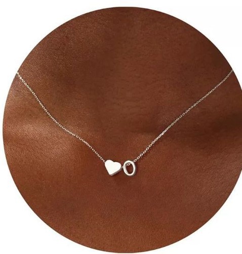 Heart initial letter pendant - initial,