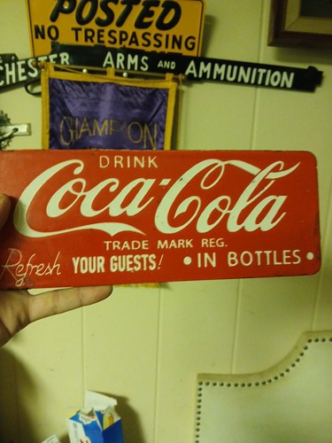 Vintage coca cola porcelain - coca,