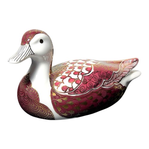 Vintage ceramic duck figurine - vintage,