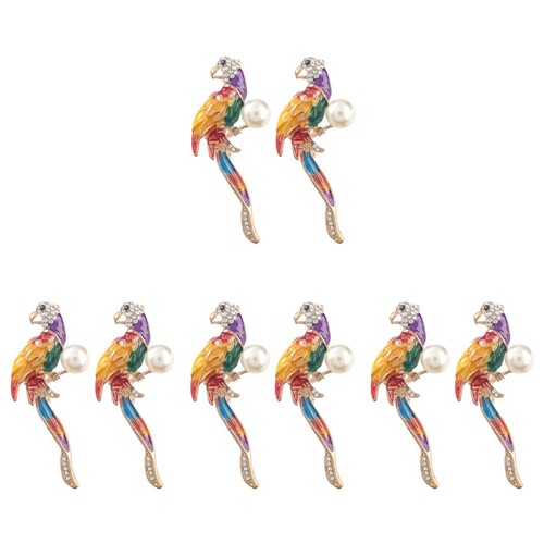 Colorful parrot brooch pins - parrot,