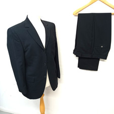 CODE MEN'S SUIT SIZE M/L 38" Blue pinstripe suit