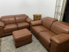 Premium Tan Leather Recliner