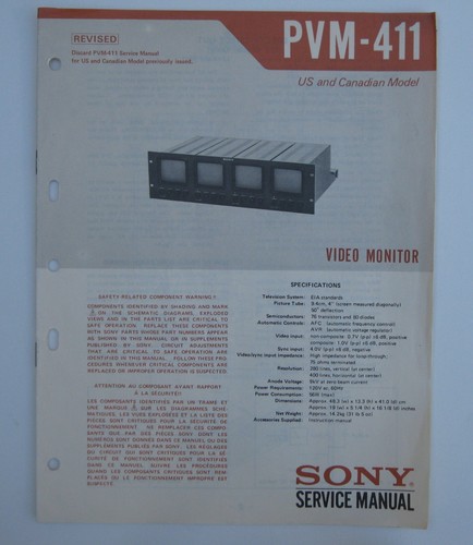 Service manual for sony - service,