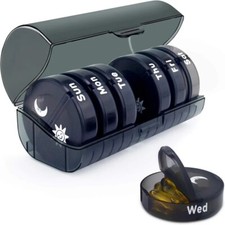 Storage 7 Day Weekly Container Organizer Pill Box Dispenser Medicine Tablet Case