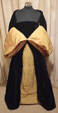 Stunning Black Velvet Tudor Gown/Dress Reenactment Anne Boleyn Size XS