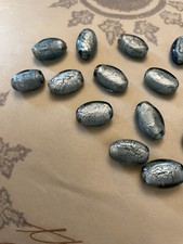 VINTAGE FOIL FROSTED BEADS