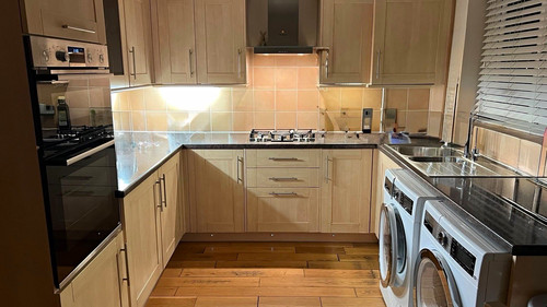 Modern kitchen unit - kitchen, light