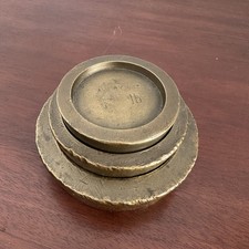 3 Antique Vintage Avery Brass