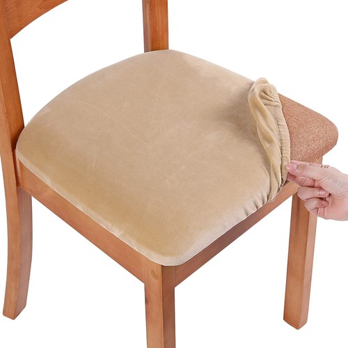 Velvet seat covers for dining - seat,