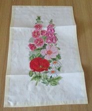 Summer Banner Finished Cross Stitch Unframed 13cm x 34cm 