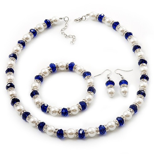 Beaded with diamante ring - with,
