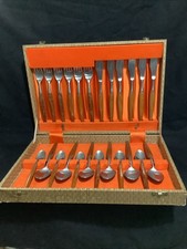 Sampson Of Holland. 24 Piece Boxed Cutlery Set. Wooden Handles.