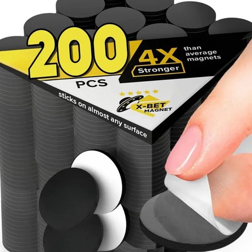 Self adhesive magnetic - adhesive, discs