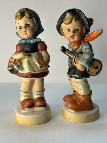 Vtg handpainted girl - handpainted,