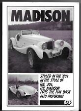 GP Madison Early 1980s UK Market Single Sheet Brochure VW Beetle Based Kit Car