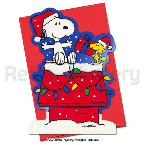 Snoopy christmas card peanuts - snoopy,