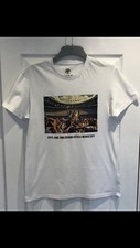 White 1986 World Cup Winners Argentina Maradona T-shirt Size Large Soccer Aid 