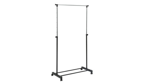 Single clothes rail black - single,