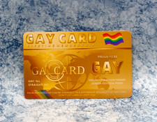 Gay Card Funny LGBTQ Pride PVC