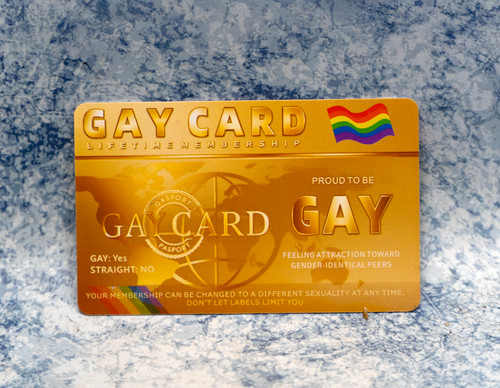 Gay card funny - pride, pvc