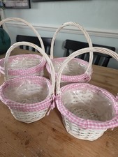 4 Confetti Flower Girl Baskets Wedding