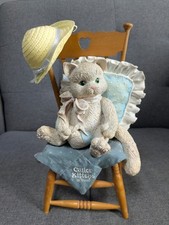 Vintage 1990s Enesco Calico Kittens 'waiting For A Friend' Large Scale Rare