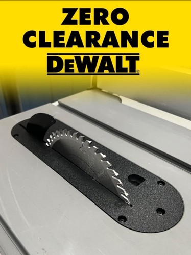 Dewalt 7492 table saw - table, zero
