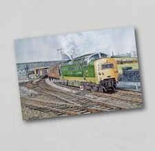 Fridge Magnet Class 55 BR Green DELTIC Diesel Locomotive British Rail - XL Size