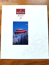 CLASSIC MINI GENUINE ROVER 35 LE BROCHURE NOS RARE WORKS SPI MPI COOPER S 1275