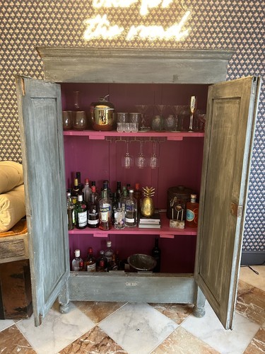 Antique cupboard wardrobe - cupboard,