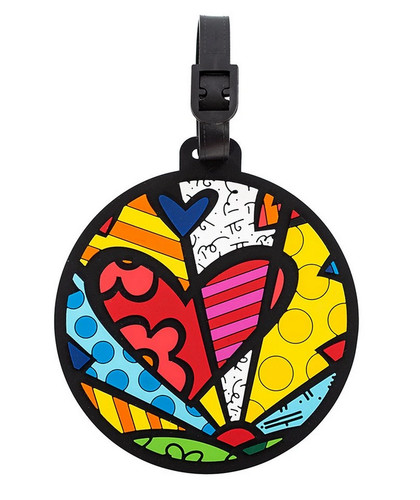 Romero britto luggage tag - romero,