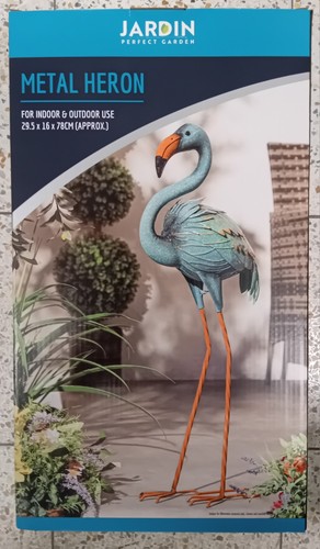 Metal heron for indoor and - indoor,