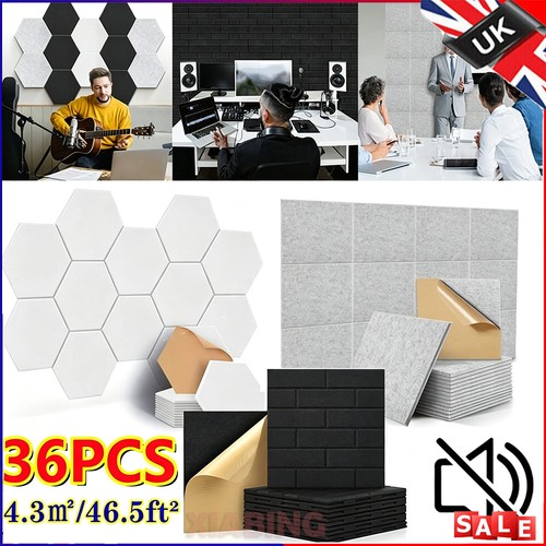 24x acoustic wall panel tiles - 24x,