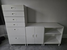 Ikea White Children's Stuva Wardrobe, Drawers & Units
