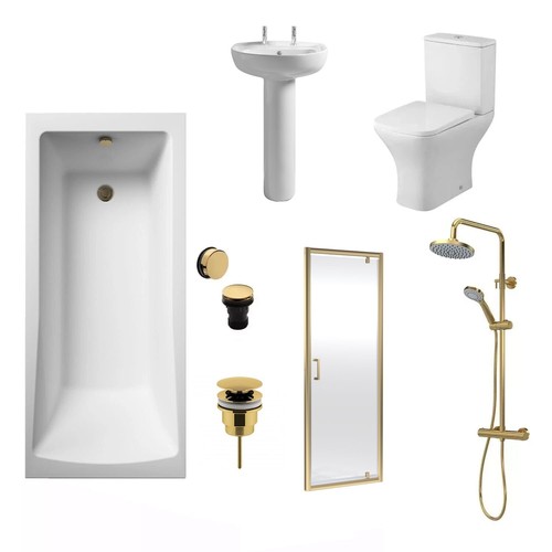 Bathroom 1800mm straight bath - 1800mm,